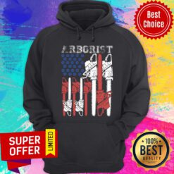 Arborist Your Name American Flag Hoodie