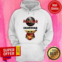 Baby Yoda Hug Guitar Hard Rock Cafe Death Star 2021 Hoodie