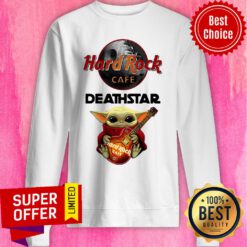 Baby Yoda Hug Guitar Hard Rock Cafe Death Star 2021 Sweatshirt