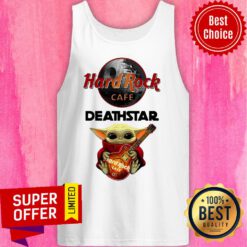 Baby Yoda Hug Guitar Hard Rock Cafe Death Star 2021 Tank Top