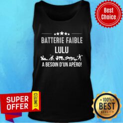 Batterie Faible Lulu A Besoin D'un Apero Human Tank Top