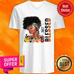 Beauty Girl Just Blessed V-neck