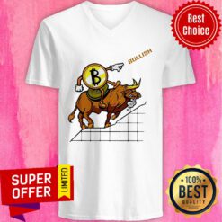 Bitcoin Bulls Distressed Millionaire V-neck