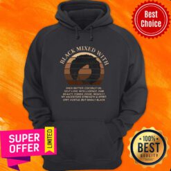 Black Mixed With Girl Vintage Butter Coconut Hoodie