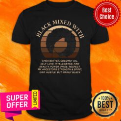 Black Mixed With Girl Vintage Butter Coconut Shirt