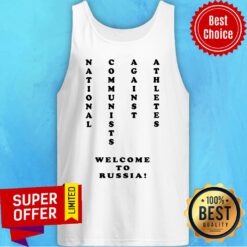 Brian Bosworth NCAA National Communists Against Athletes Welcome To Russia Tank Top