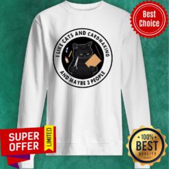 Cat I Like Cats And Cardmaking And Maybe 3 People Sweatshirt