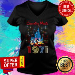 Disney Mickey Creating Magic 1971 V-neck