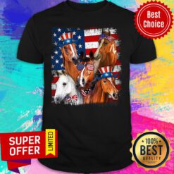Horse American Flag Shirt