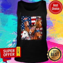 Horse American Flag Tank Top
