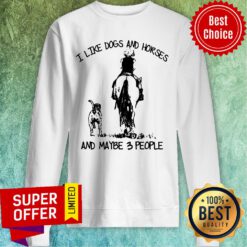 Hot I Like Dogs And Horses And Maybe 3 People Sweatshirt