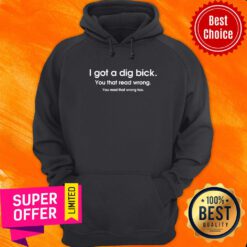 I Got A Dig Bick You That Read Wrong You Read That Wrong Too Hoodie