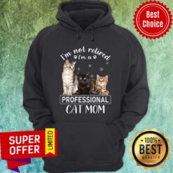 I'm Not Retired I'm A Professional Cat Mom Hoodie