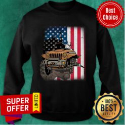 JP Wall Flag Jeep USA Flag Sweatshirt
