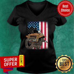 JP Wall Flag Jeep USA Flag V-neck