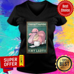 Lickitung Pokemon Your Butt Napkins My Lady V-neck