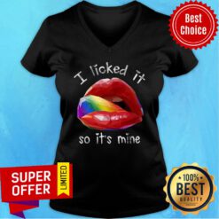 Lips I Liked It So It's Mine V-neck