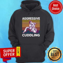Martial Arts Aggressive Cuddling Vintage Hoodie
