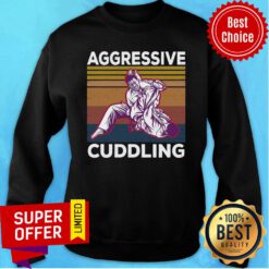 Martial Arts Aggressive Cuddling Vintage Sweatshirt
