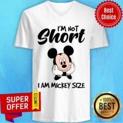 Mickey Mouse I'm Not Short I'm Mickey Size V-neck