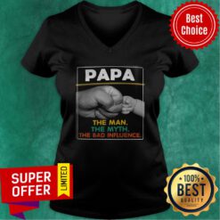 PaPa The Man The Myth The Bad Influence V-neck