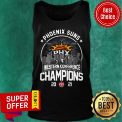 Phoenix Suns Western Conference Champions 2021 Baseball PHX Tank Top