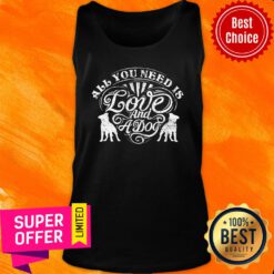 Pitbull All You Need Is Love And A Dog Tank Top