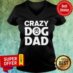 Premium Crazy Dog Dad V-neck