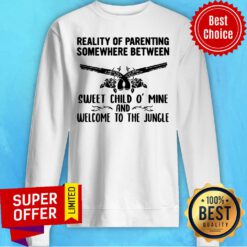 Reality Of Parenting Somewhere Between Sweet Child Mine Sweatshirt
