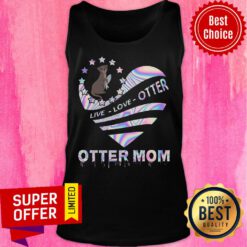 Sloth Live Love Otter Mom Heart Tank Top
