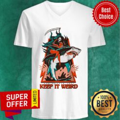 The Death Keep It Weird Shark V-neck