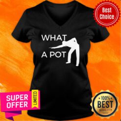 What A Pot Billiards Posture V-neck