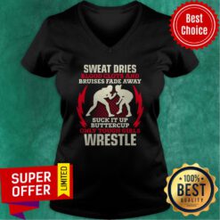 Wrestling Only Tough Girls Wrestle V-neck