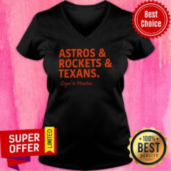 Astros And Rockets And Texans V-neck