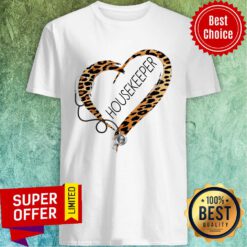 Awesome Leopard Housekeeper Heart Shirt