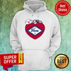 Awesome Nurse Heart Texas Hoodie
