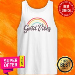 Awesome Rainbow Good Vibes Tank Top