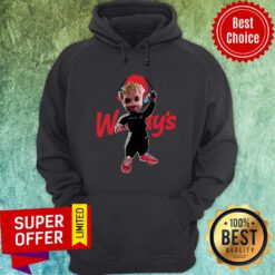 Baby Groot Wendy's Logo Halloween Hoodie