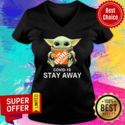 Baby Yoda The Home Depot Covid-19 Stay Away V-neck