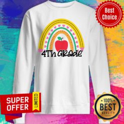 Back To School Rainbow 4th Grade Sweatshirt