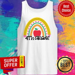 Back To School Rainbow 4th Grade Tank Top