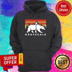Bear Grayscale Moutain Vintage Hoodie