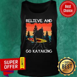 Bigfoot Believe And Go Kayaking Vintage Tank Top