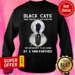 Black Cat Were Created To Give Everyone The Opportunity To Be A Owned By A Mini Pather Sweatshirt