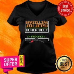 Brazillian Jiu Jitsu Black Belt In Progress V-neck