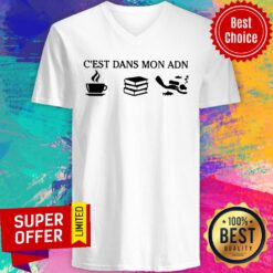C'est Dans Mon ADN Coffee Book Scuba Diving V-neck