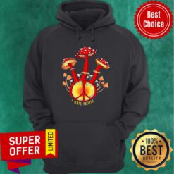 Colorful Hippie Mushroom I Hate People Hoodie