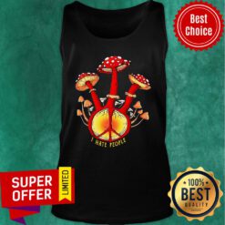 Colorful Hippie Mushroom I Hate People Tank Top