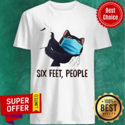 Cute Cat Mark Six Feet People Shirt