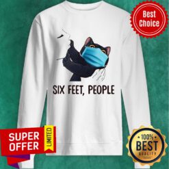 Cute Cat Mark Six Feet People Sweatshirt